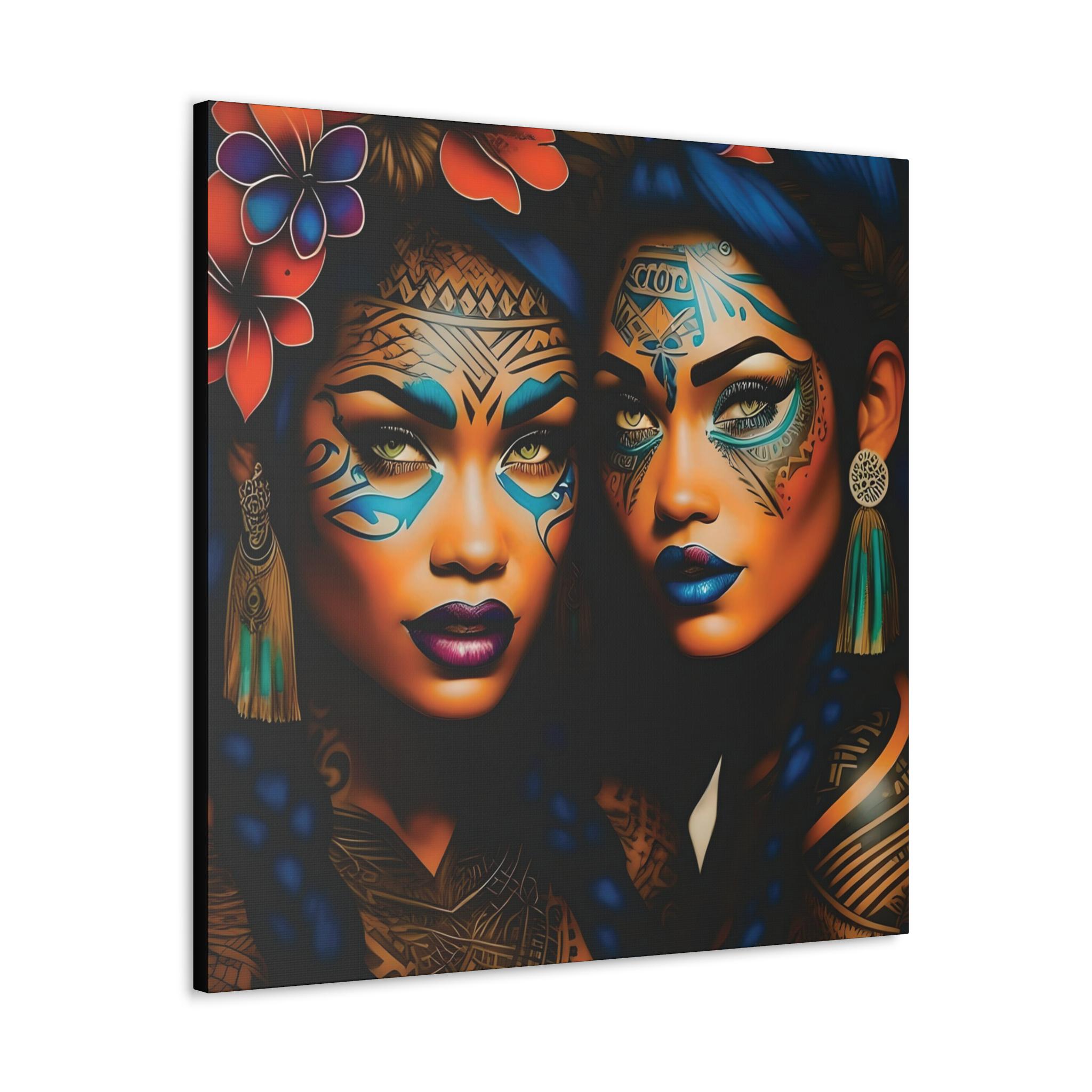 Painted Ladies Canvas Wall Art