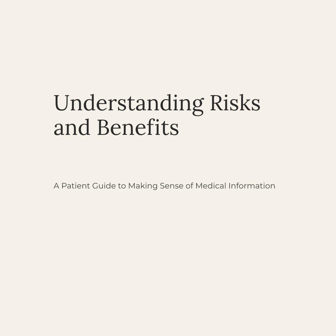 Understanding Risks and Benefits | A Patient Guide to Medical Decisions ...