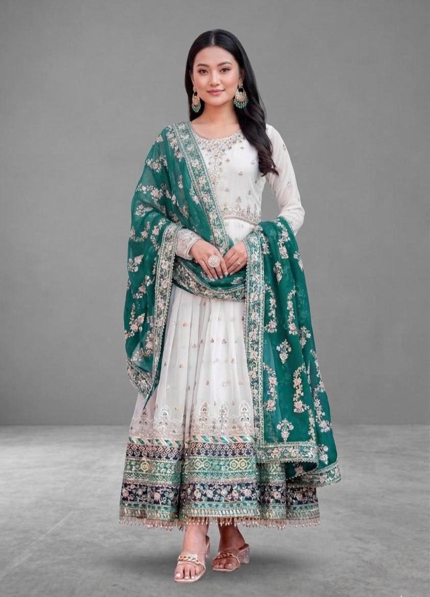 Green Gown Dupatta - Etsy Green Gown Dupatta - Etsy