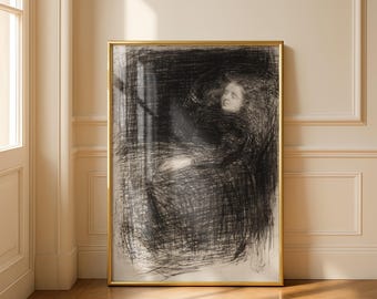 De Slaper van James McNeill Whistler (1863) — Afdrukbare kunstposter voor aan de muur