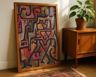 Paul Klee's Bosheksen van Paul Klee (1938) — Afdrukbare kunstposter voor aan de muur