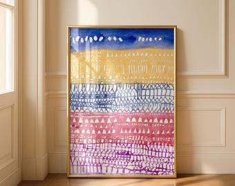 Oude Stad van Paul Klee (1928) — Afdrukbare kunstposter voor aan de muur
