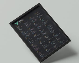 Vue.js Cheat Sheet Poster for Developers