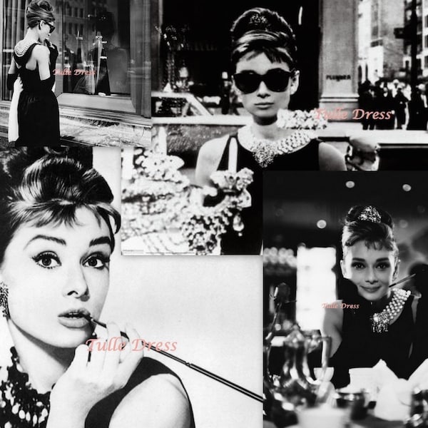 Audrey Hepburn "Breakfast At Tiffany" Collection of Customized Stationary Greeting Cards