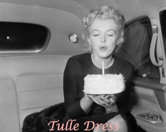 Marilyn Monroe Birthday Cake with Glittery Candle Custom Birthday Card, Party Invitations and Greeting Cards