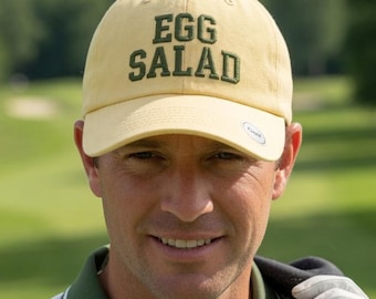 Gorra Egg Salad – Gorra de golf bordada para papá, gorra Egg Salad con cuerda, gorra Egg Salad, gorra de golf Egg Salad, gorra Egg Salad bordada