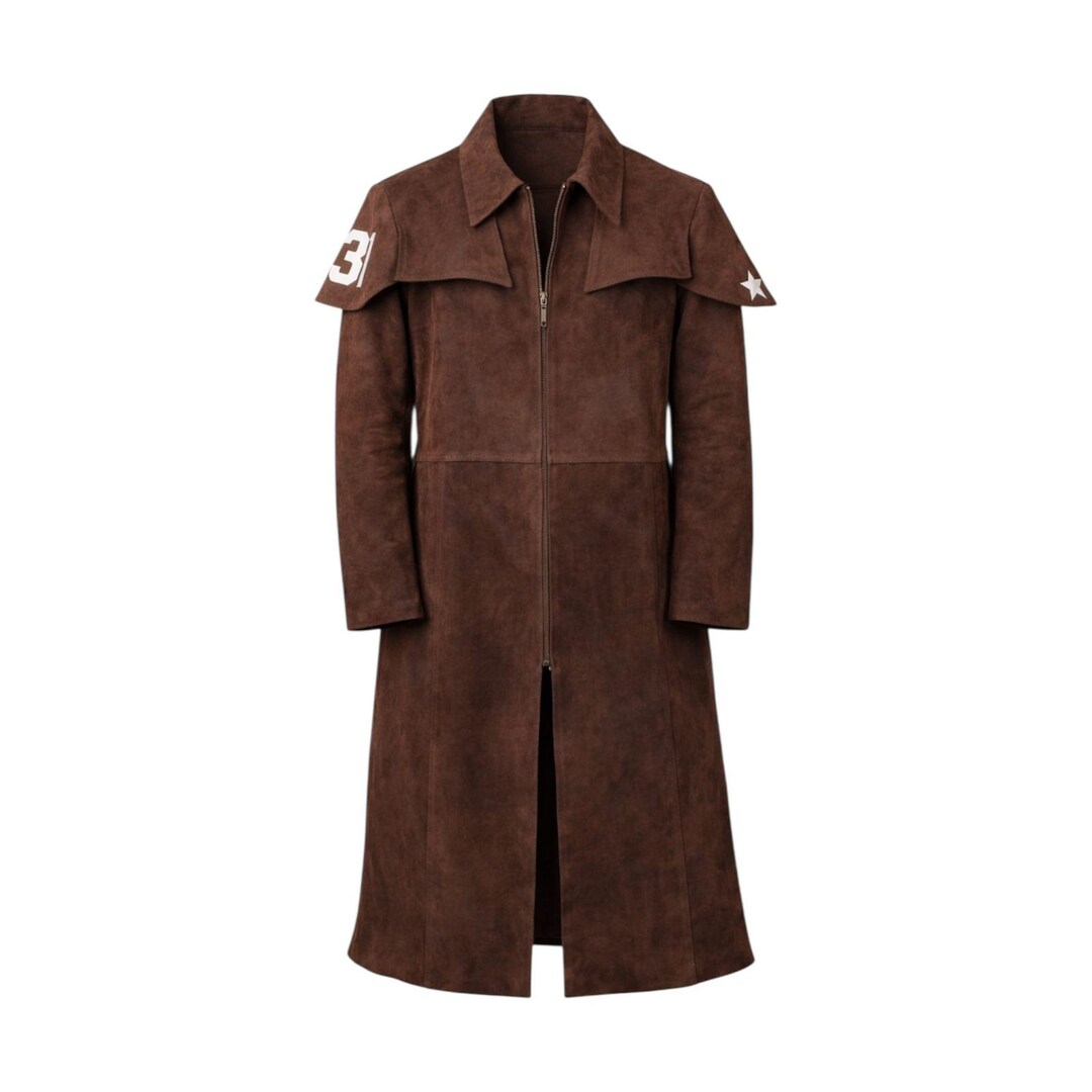 Handmade NCR Ranger Suede Duster | Western Cosplay Trench Coat - Etsy