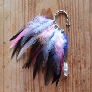 Feather Ear Cuff - Mixed Energy