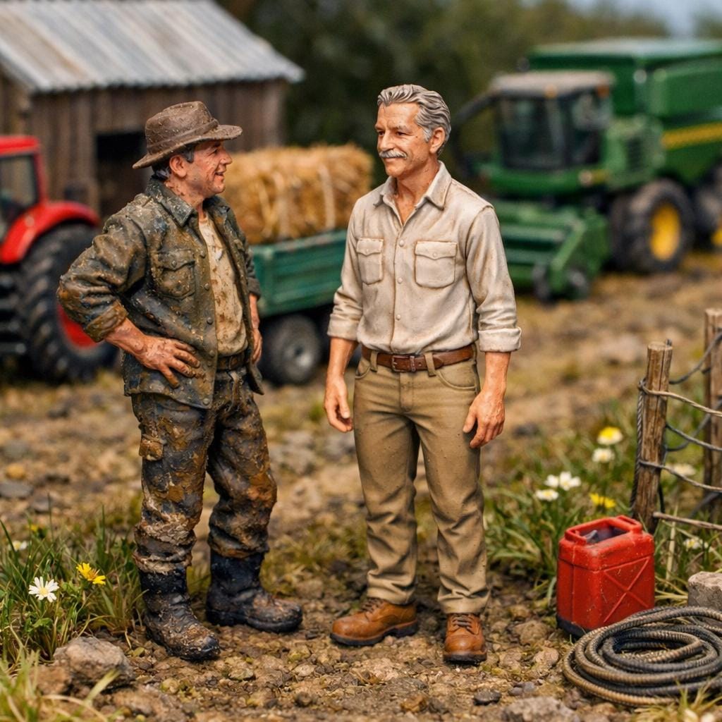 LOT DE FIGURINES en plomb. Thème de la ferme et animaux sauvages EUR 34,90 - FR