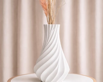 Jarrón blanco artístico