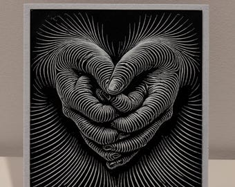 Pintura en relieve de ilusión 17x19cm