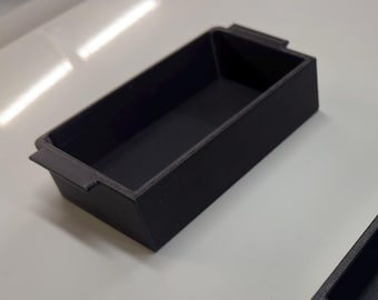 BMW E70 X5 (2009-2013) Small Center Console Organizers (REAR ONLY) - Main Compartment Remains Open