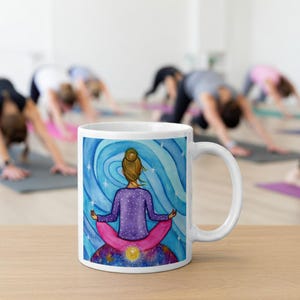 Root Chakra Glowing Mug | Grounding & Stability Meditation Coffee Cup