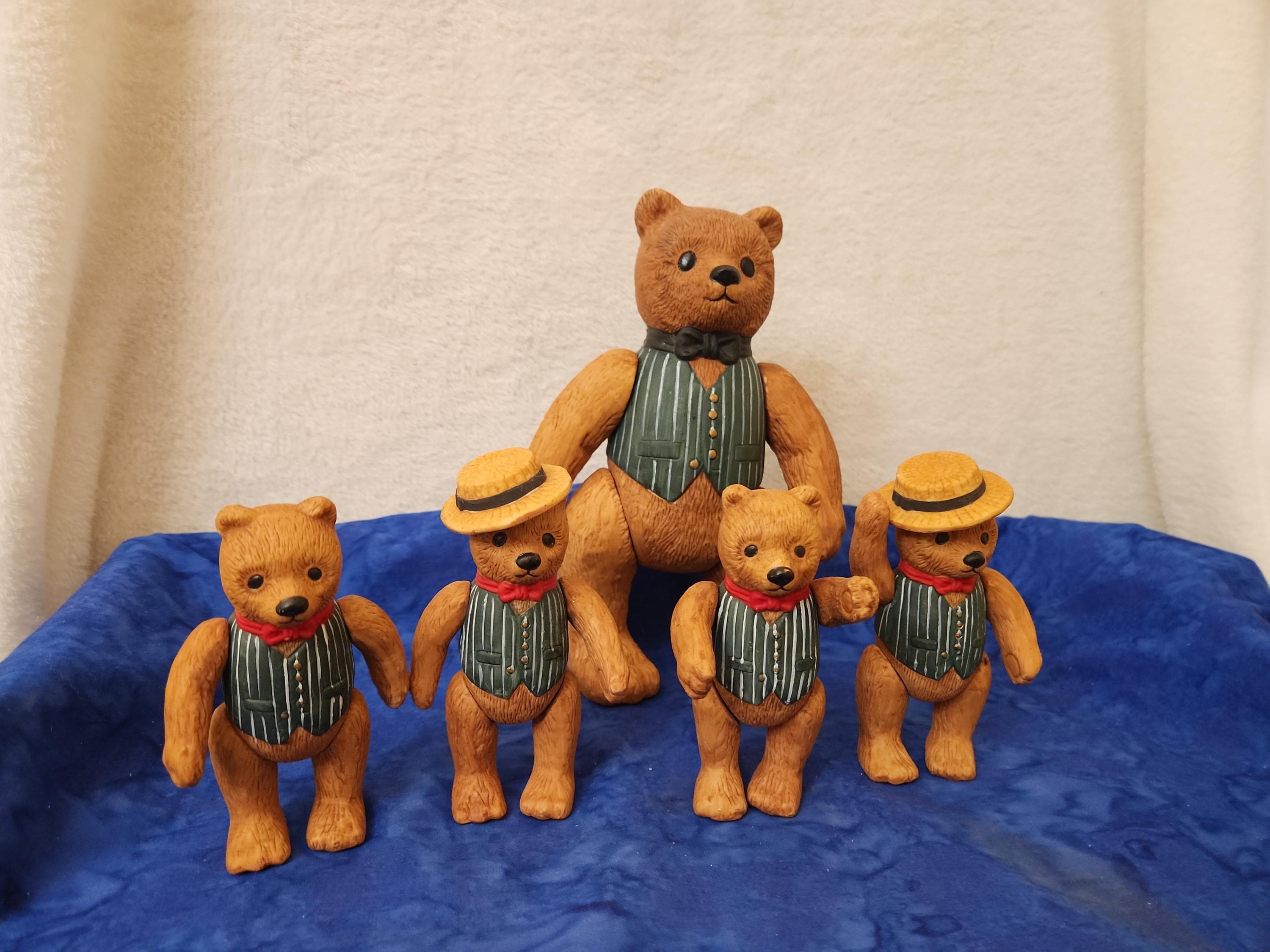 Ted D Bear or Smaller Bears 1983 Porcelain Dept 56 Teddy Bears in