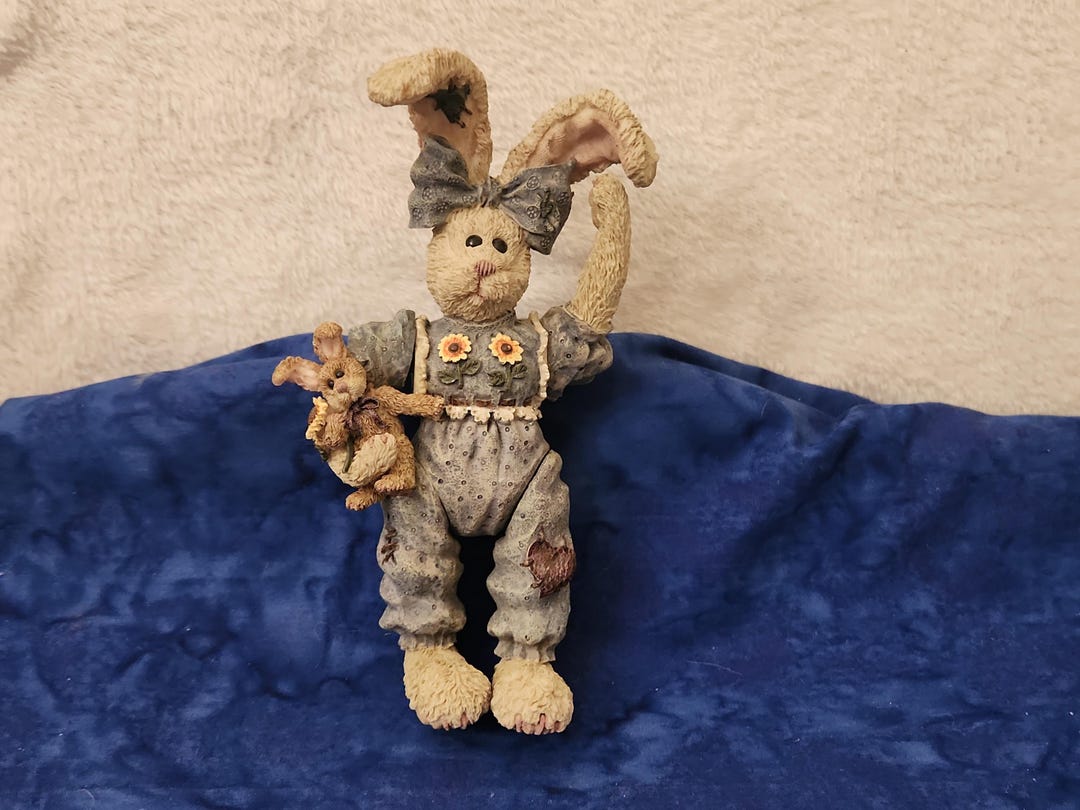 Boyd's Bears and Friends White Rabbit in Blue Overalls With Rabbit ...