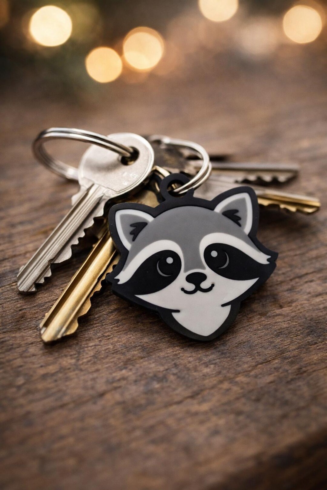 Racoon Keyring - 3D Printed Animal Keyring - Etsy