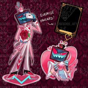 Vox Keychain Hazbin - Etsy