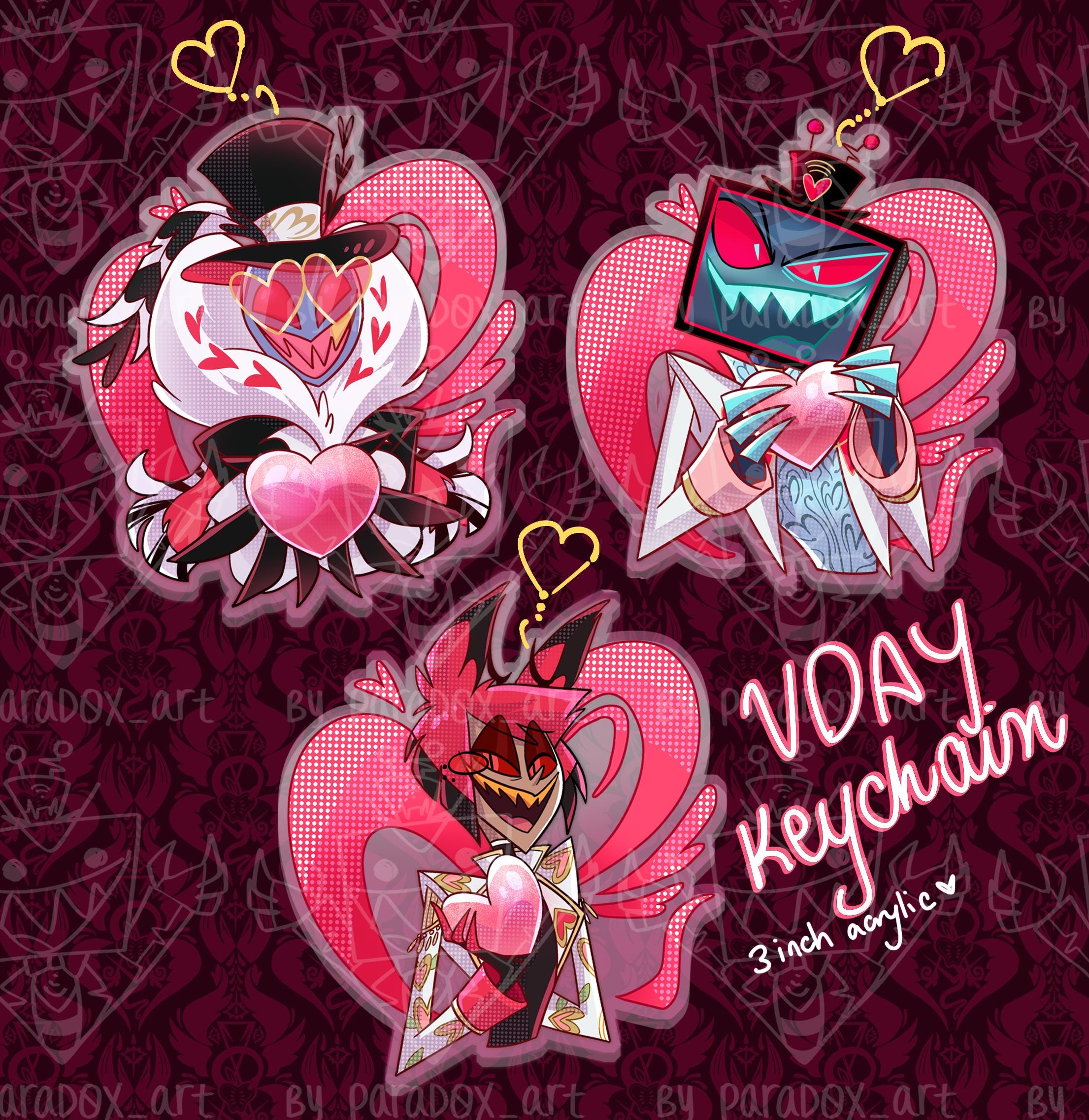 Hazbin Hotel Voxval Keychain - Etsy