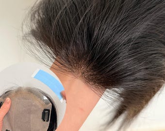 13 x 15 cm Needle delivery process with PU Hairline Hair Topper - 100% Virgin Human for Receding Coverage & enhance hair volume