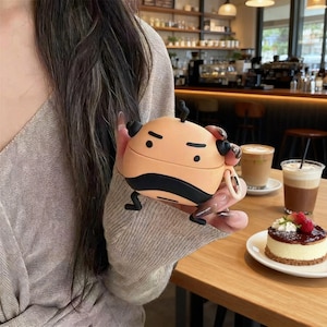 Funda para AirPods con diseño de niña de dibujos animados y dije de estrella – Funda de silicona kawaii para auriculares, regalo para niñas, funda para AirPods Pro y AirPods 1/2/3/4