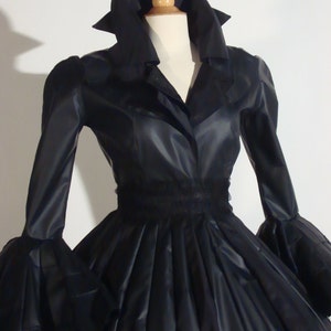 Femme Fatal 1, 1950s inspired art piece, costume coat, wearable image 2