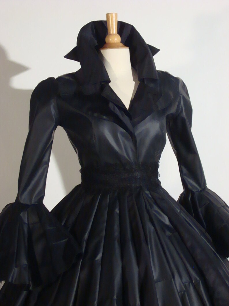 Femme Fatal 1, 1950s inspired art piece, costume coat, wearable image 2