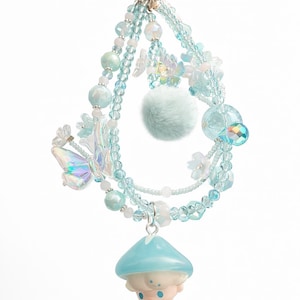 Authentic Dimoo Mushroom charm keychain/bag charm