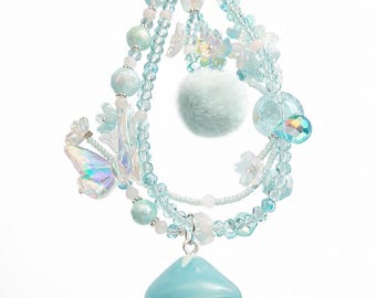 Authentic Dimoo Mushroom charm keychain/bag charm