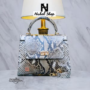 Cath - Quality Genuine Python Leather Bag – Women's Bag 25cm, Formal Style, Medium Size