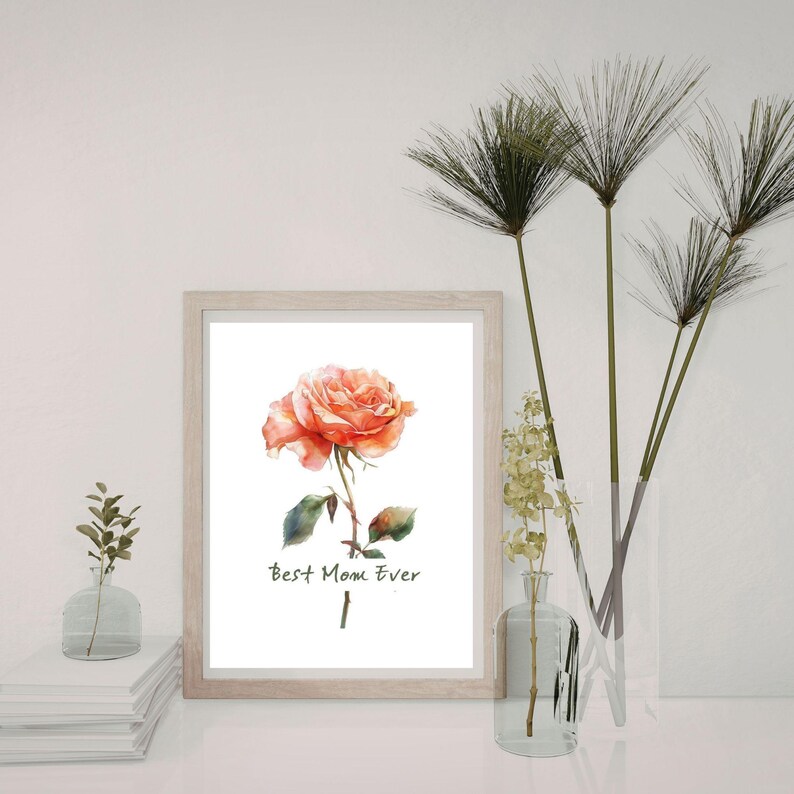 Coral Carnation PNG Clipart, Watercolor Floral Bundle, Mothers Day ...