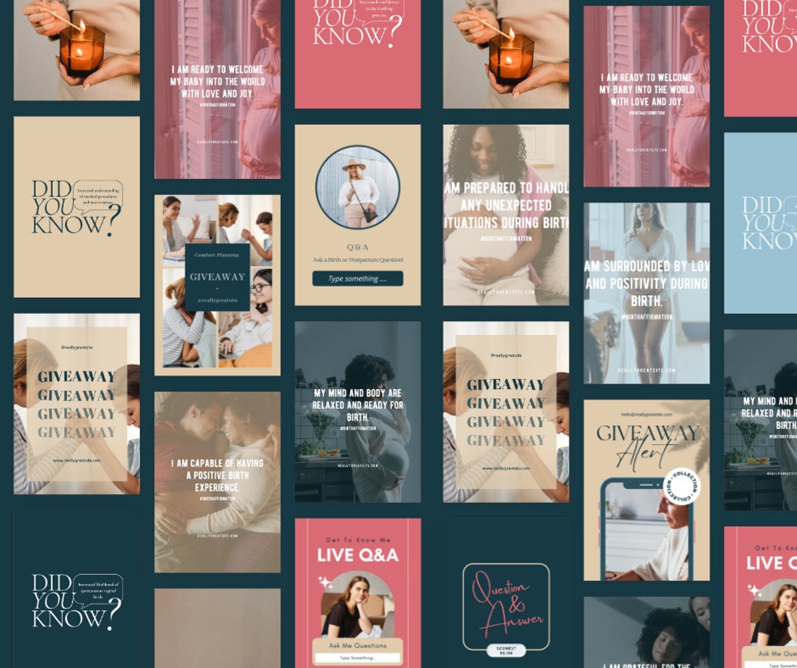 305 Doula Instagram Templates: 175 Posts and 130 Stories | Fully ...