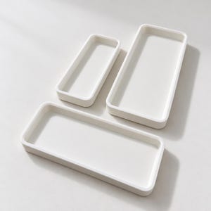 Minimalist Rectangle Tray, Vanity Organizer and Catchall