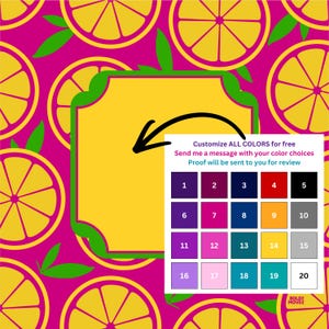 Citrus Mahjong Mat 31.5" (80cm) image 3