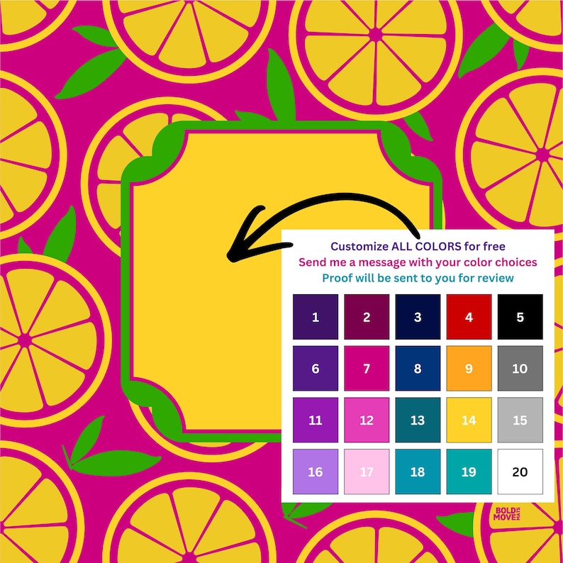 Citrus Mahjong Mat 31.5" (80cm) image 3