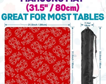Lobsters Mahjong Mat 31.5" (80cm)