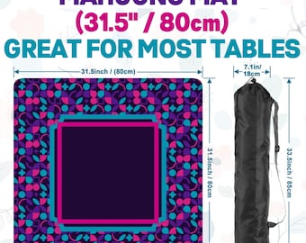 Mosaic Mahjong Mat 31.5" (80cm)
