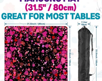 Heart Storm Mahjong Mat 31.5" (80cm)