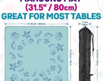 Seashells Mahjong Mat 31.5" (80cm)