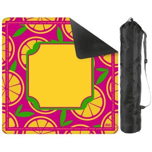 Citrus Mahjong Mat 31.5" (80cm) Lemon w/Inst