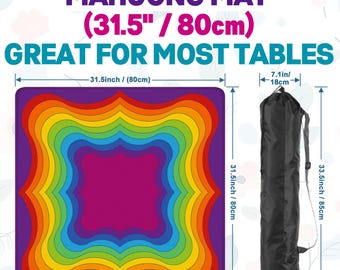 Wavelength Rainbow Mahjong Mat 31.5" (80cm)