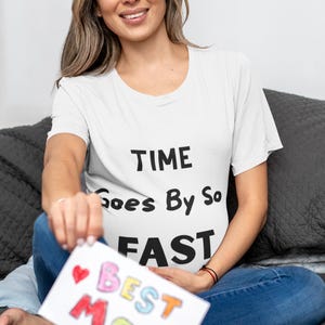 Camiseta Time Flies, estilo vintage, con estampado desgastado, estética streetwear, camiseta unisex extragrande, a la moda minimalista.
