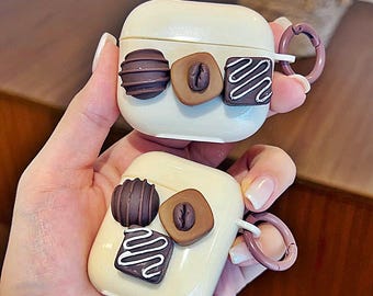 3D Dessert Cake AirPods Case - Kawaii Silicone Cover for AirPods 1 2 3 Pro with Keychain
