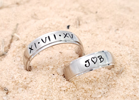 Buy Name Engraved Silver Ring For Men and Women Online India
