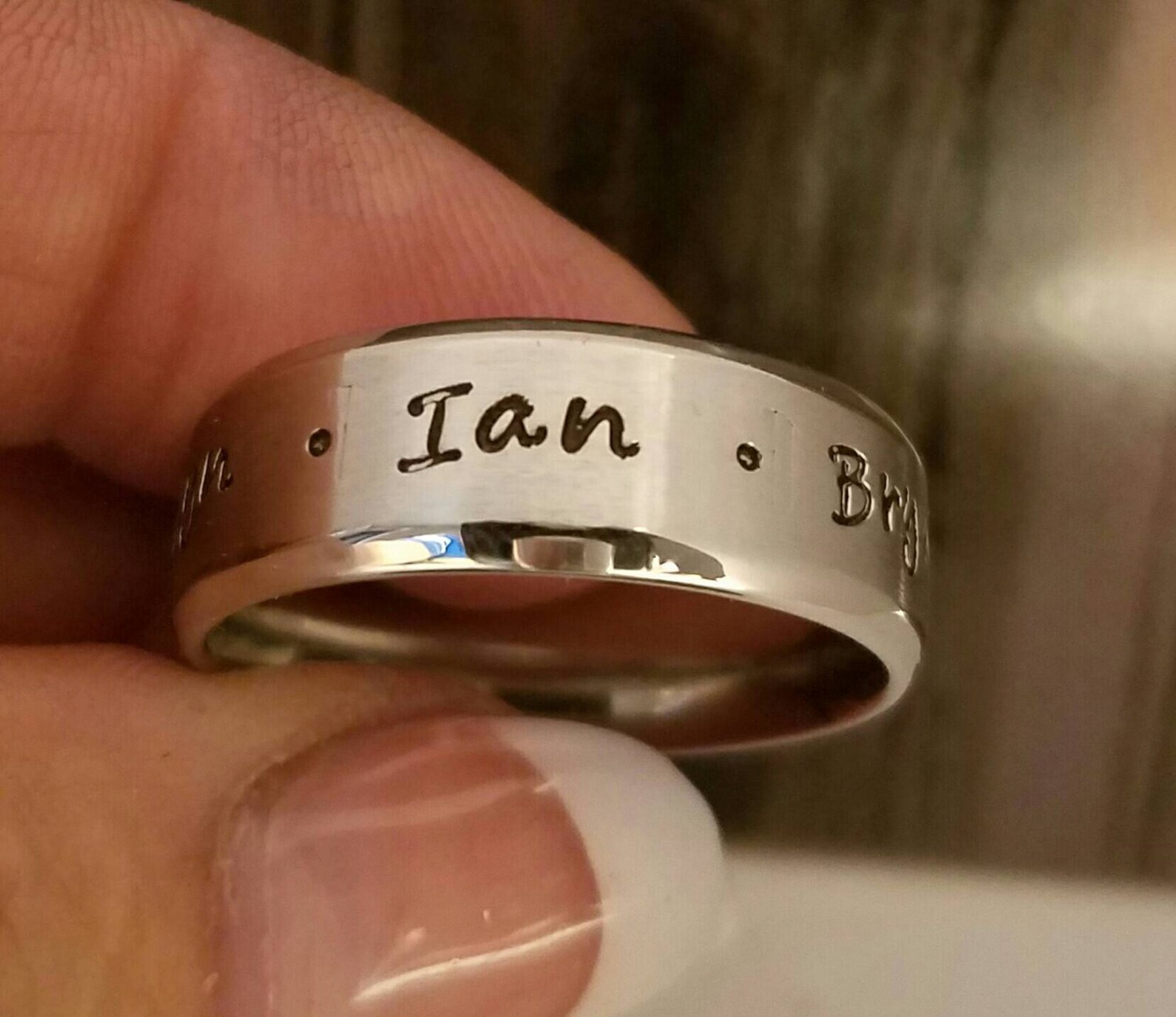 Name ring Personalized Name Ring Man's Name Ring Etsy