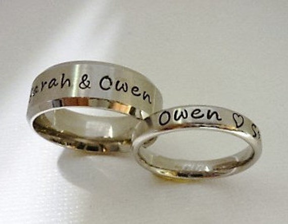 custom wedding rings for her