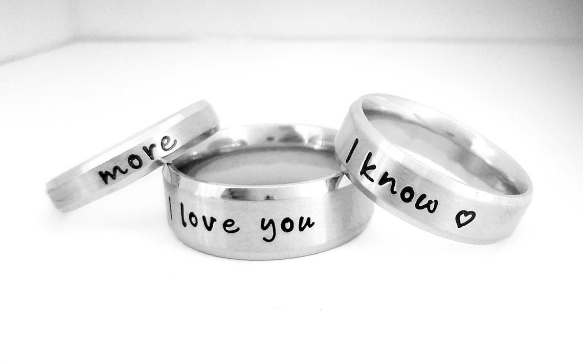 Name ring Personalized Name Ring Man's Name Ring Etsy