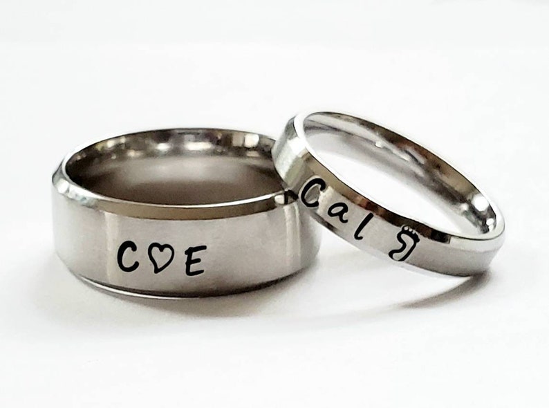 Name Ring Personalized Name Ring Man's Name Ring Etsy