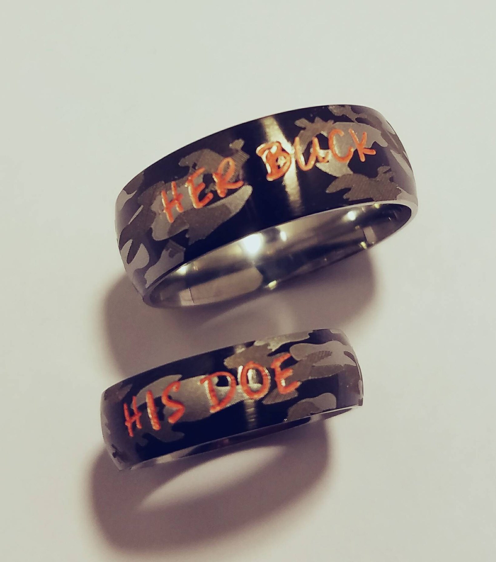 Camouflage Matching Couples Rings Camo Rings Couples Rings