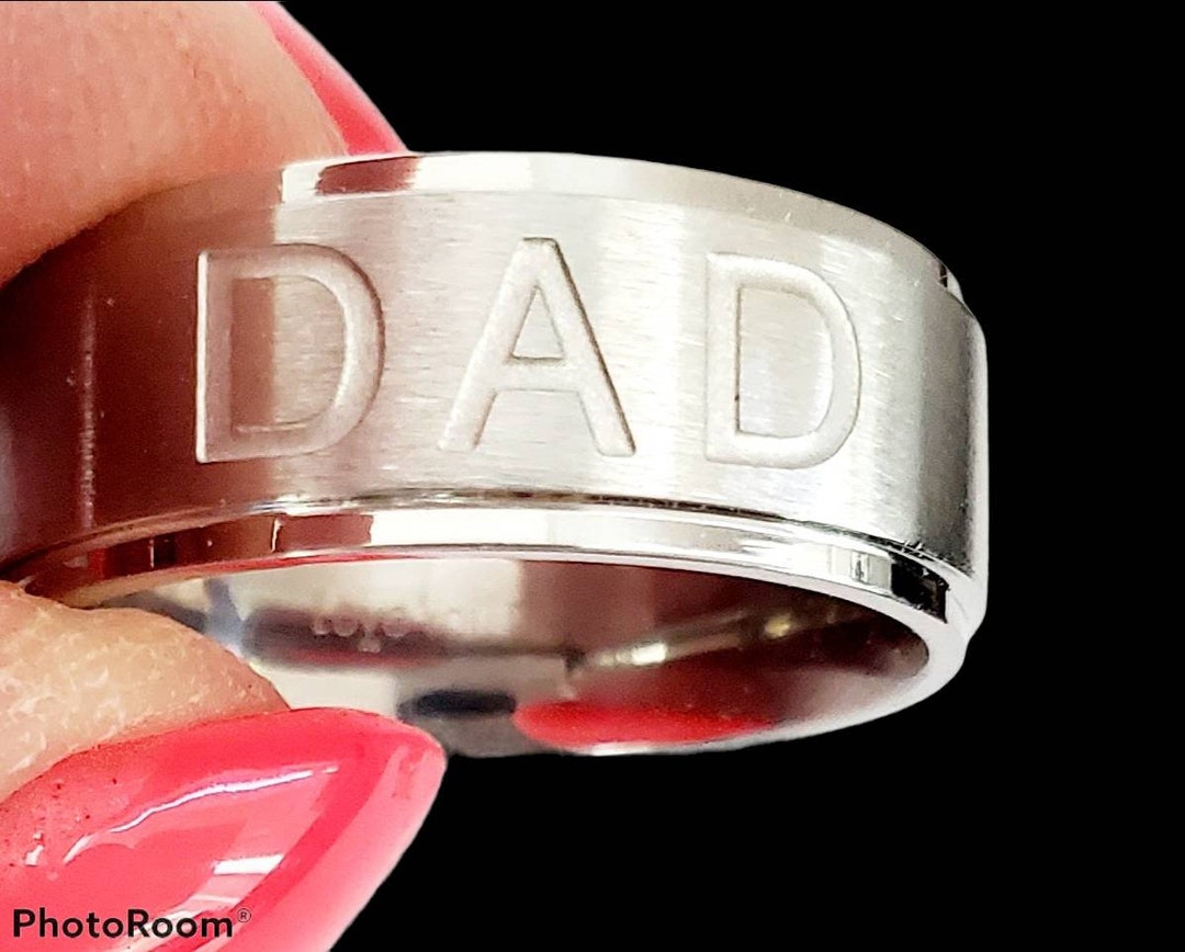 Men Name Ring/friendship Ring for Men/personalized Dad Ring/husband