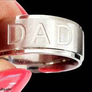 Men name ring/Friendship ring for men/personalized Dad ring/Husband name ring/His custom ring/Hand stamped personalized man ring/name ring